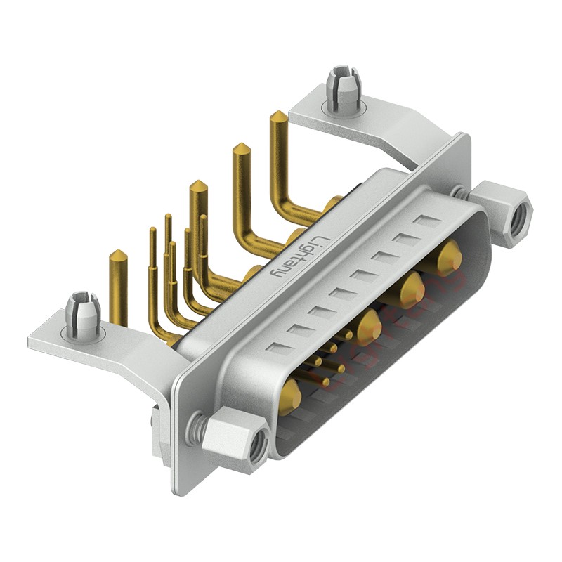 9W4公PCB彎插板/鉚支架10.8/大電流10A