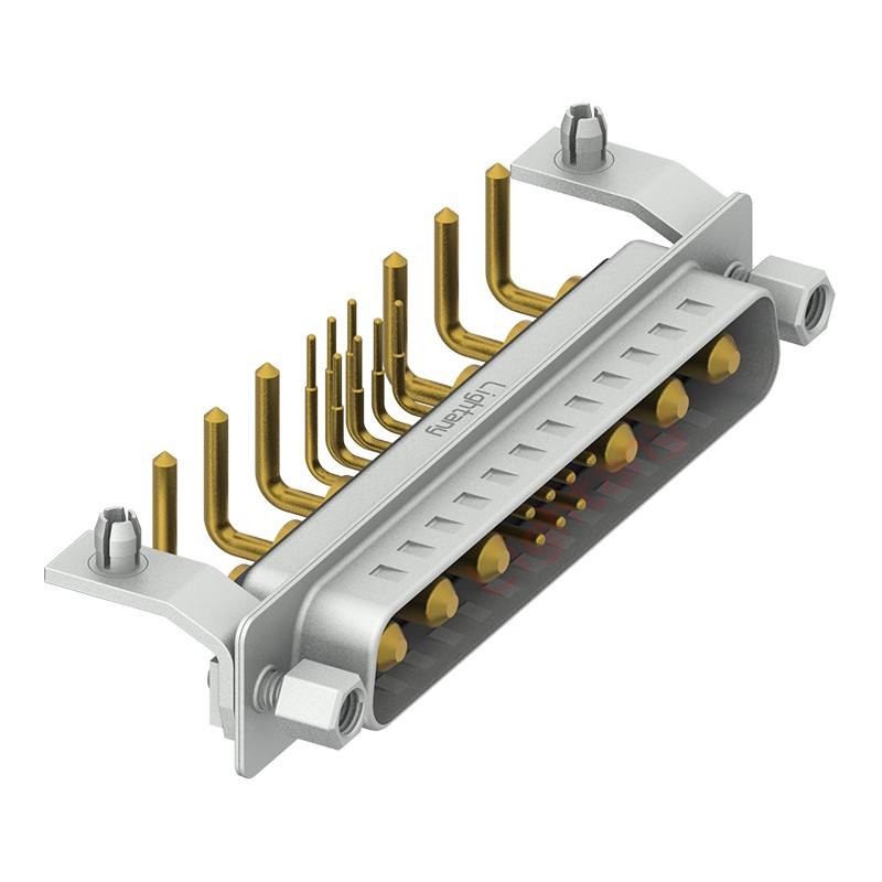 13W6A公PCB彎插板/鉚支架10.8/大電流10A