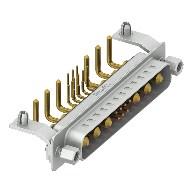 13W6A公PCB彎插板/鉚支架11.6/大電流10A