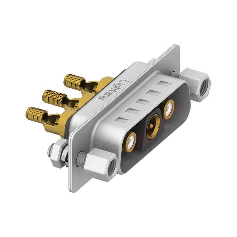 3V3公焊線式/配螺絲螺母/射頻同軸75歐姆