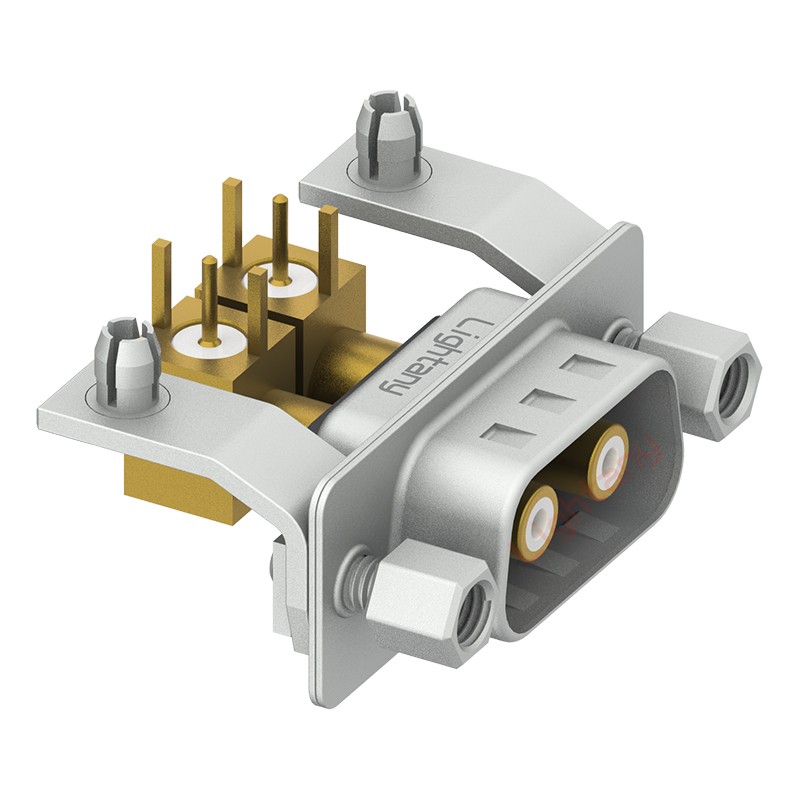 2W2公PCB彎插板/鉚支架11.6/射頻同軸75歐姆