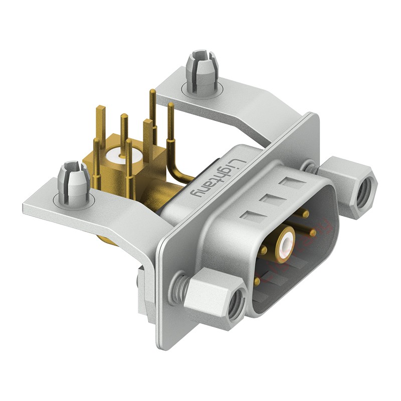 5W1公PCB彎插板/鉚支架10.8/射頻同軸50歐姆
