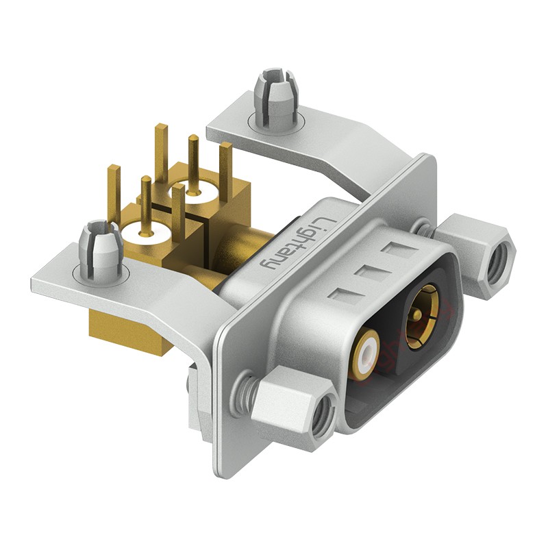 2V2公PCB彎插板/鉚支架10.8/射頻同軸50歐姆