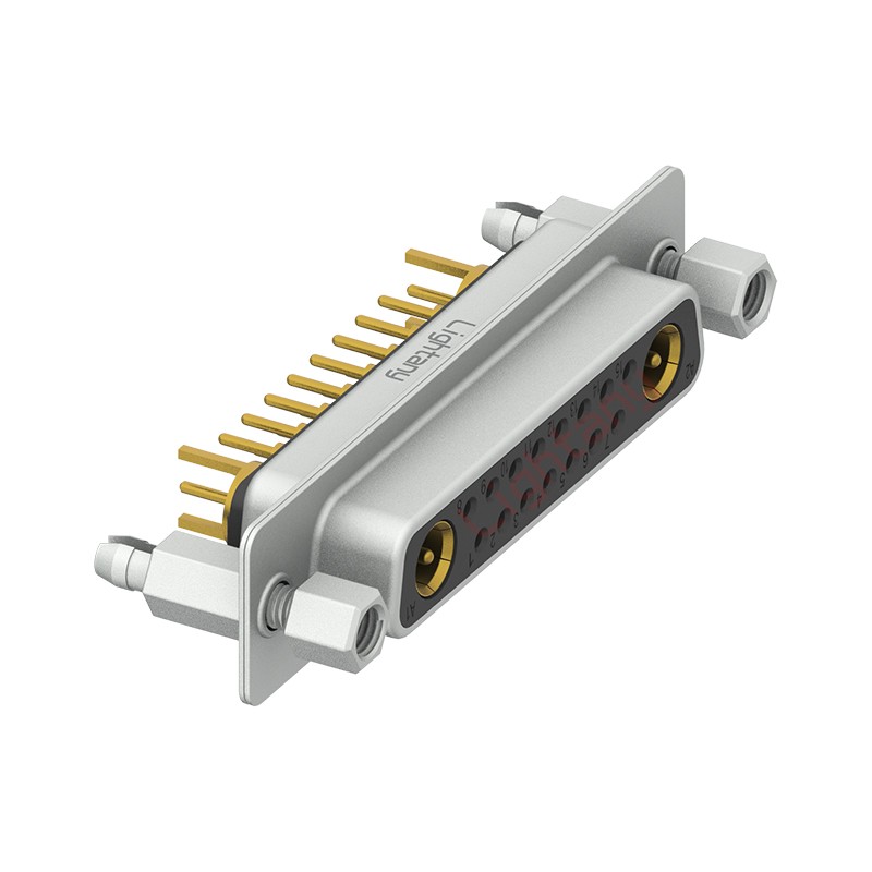 17W2母PCB直插板/鉚魚叉7.0/射頻同軸75歐姆