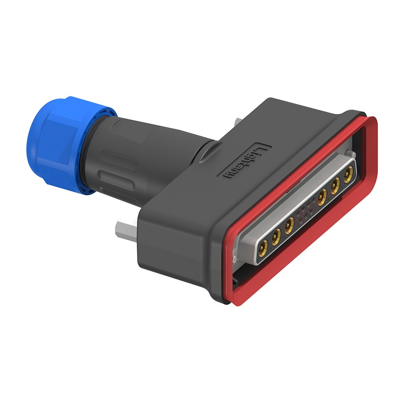 13W6A母頭焊線+防水接頭/線徑5~11mm/射頻同軸75歐姆