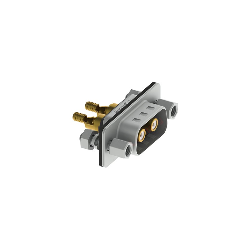 2W2公焊線式/鎖螺絲螺母+防水墊片/射頻同軸50歐姆