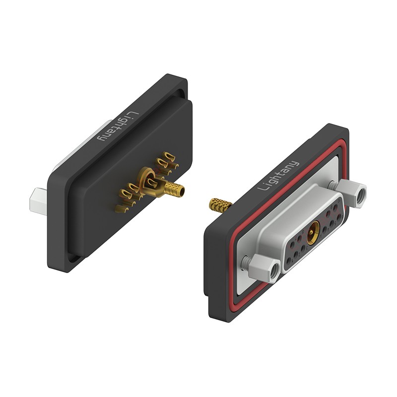 防水11W1母焊線式/鎖螺絲/射頻同軸50歐姆