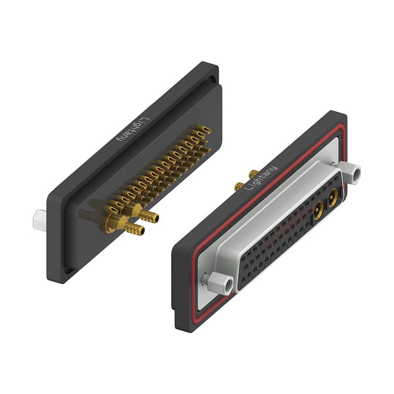 防水43W2母焊線式/鎖螺絲/射頻同軸50歐姆