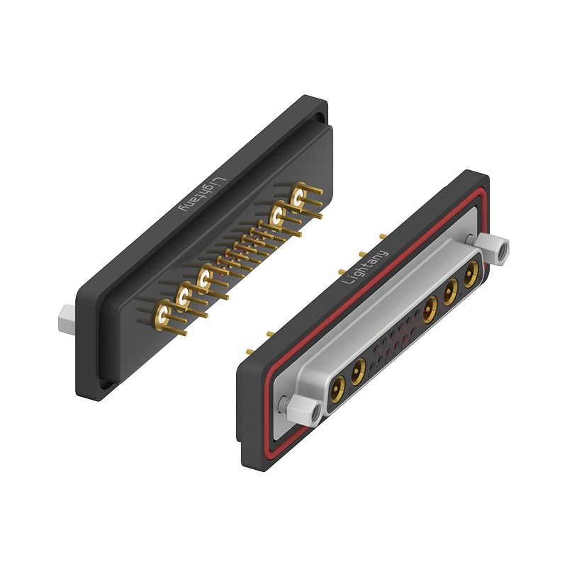 防水17W5母直插板/鎖螺絲/射頻同軸50歐姆