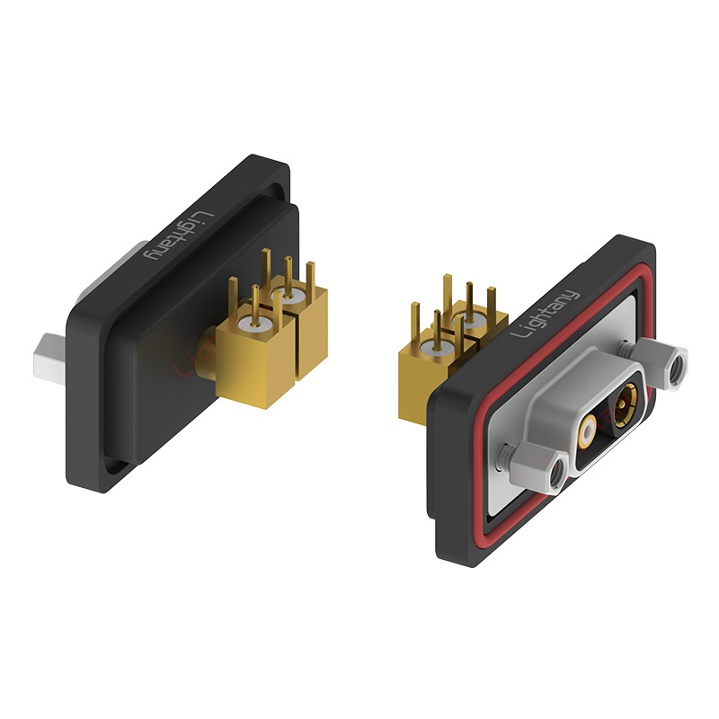 防水2V2母彎插板/鎖螺絲/射頻同軸50歐姆