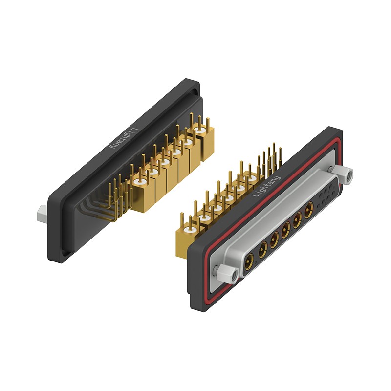 防水13W6B母彎插板/鎖螺絲/射頻同軸50歐姆