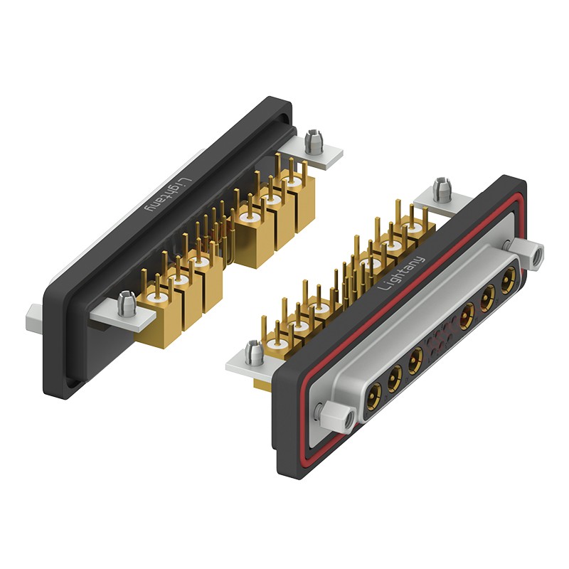 防水13W6A母彎插板/鉚支架/鎖螺絲/射頻同軸50歐姆