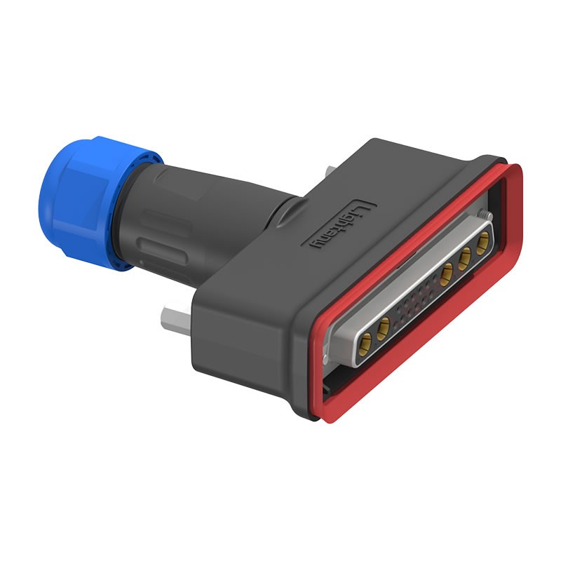 17W5母頭焊線+防水接頭/線徑5~11mm/大電流40A