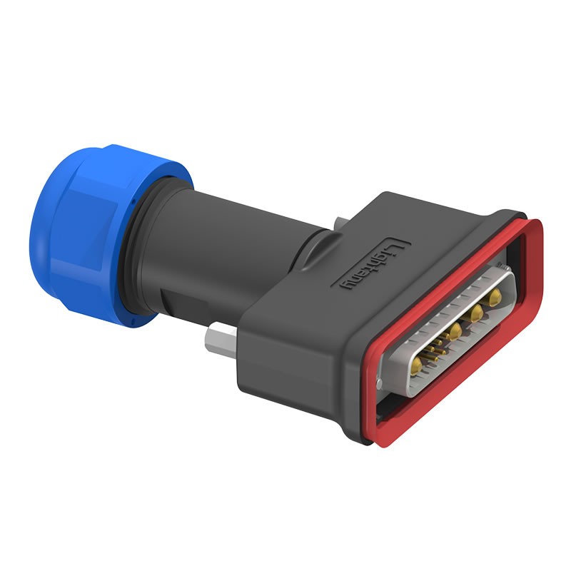 9W4公頭焊線+防水接頭/線徑10~16mm/大電流40A