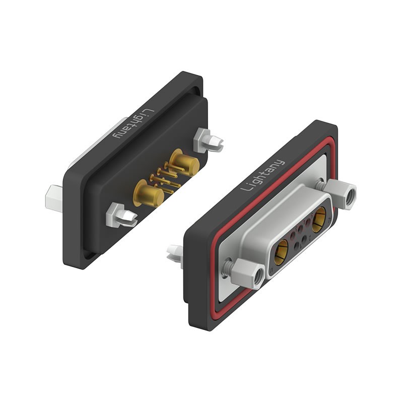 防水7W2母直插板/鉚魚叉/鎖螺絲/大電流40A