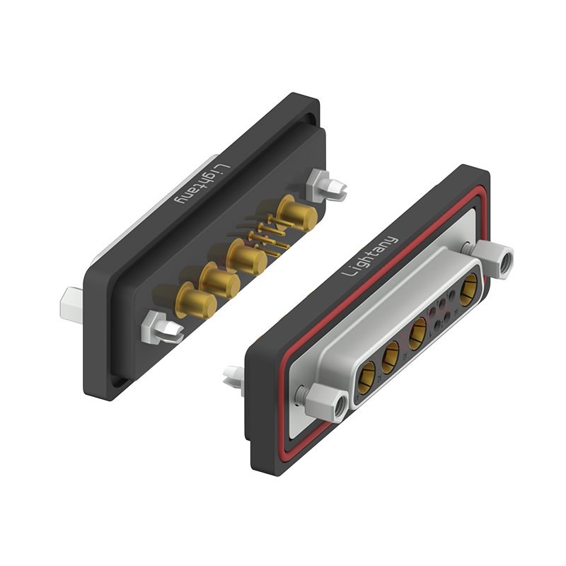 防水9W4母直插板/鉚魚叉/鎖螺絲/大電流40A