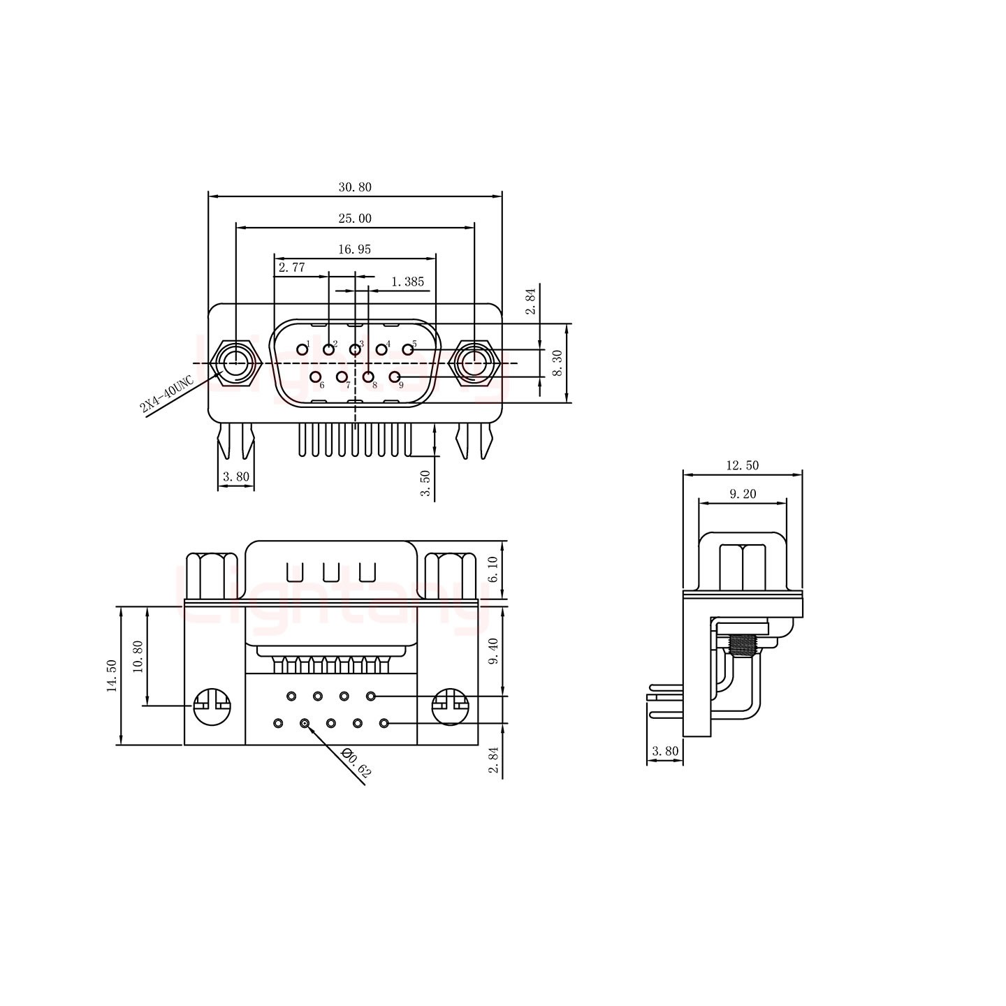 DR9 公 彎插板9.4 塑料支架10.8 鎖螺絲 沖針