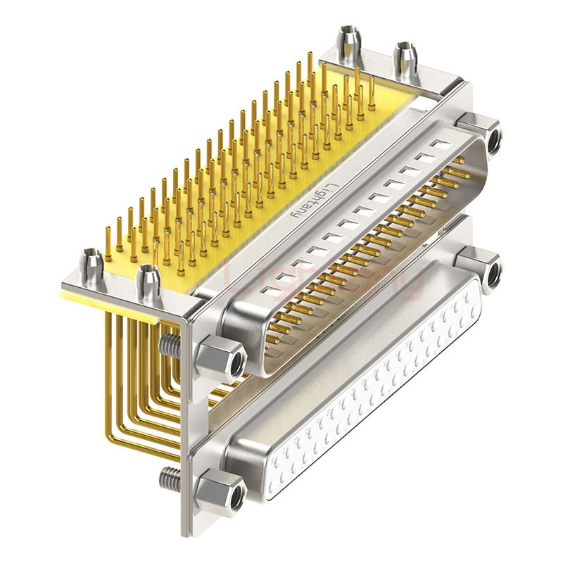 DR37 上母下公 間距19.05車針雙胞胎 D-SUB連接器