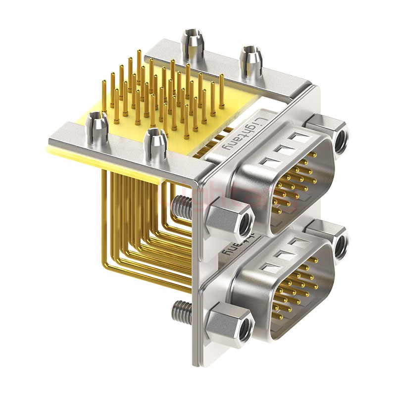 HDR15 公對(duì)公 間距15.88車(chē)針雙胞胎 D-SUB連接器