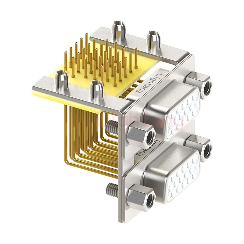 HDR15 母對(duì)母 間距15.88車(chē)針雙胞胎 D-SUB連接器
