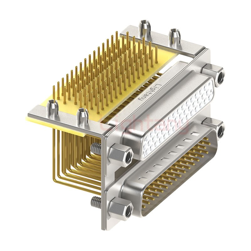 HDR44 上公下母間距15.88車針雙胞胎 D-SUB連接器