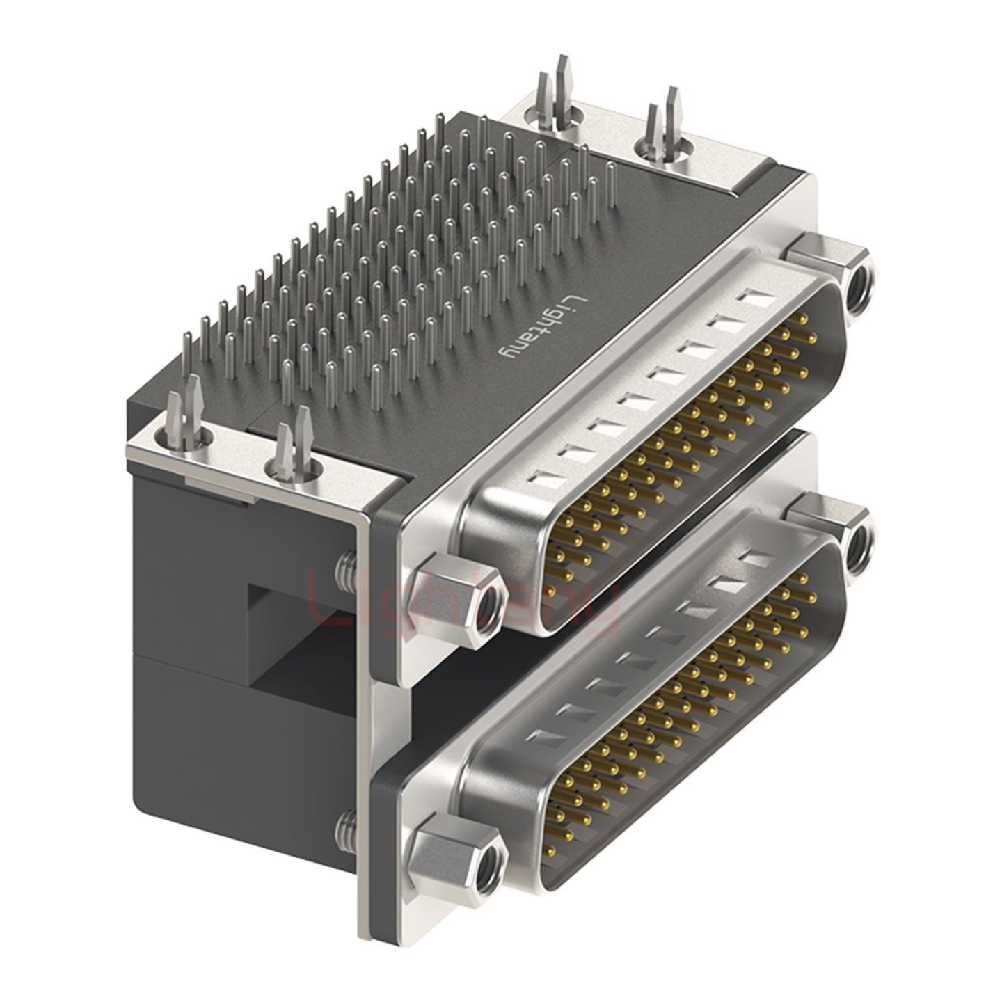 HDR44公對公 間距19.05 雙胞胎沖針 D-SUB連接器