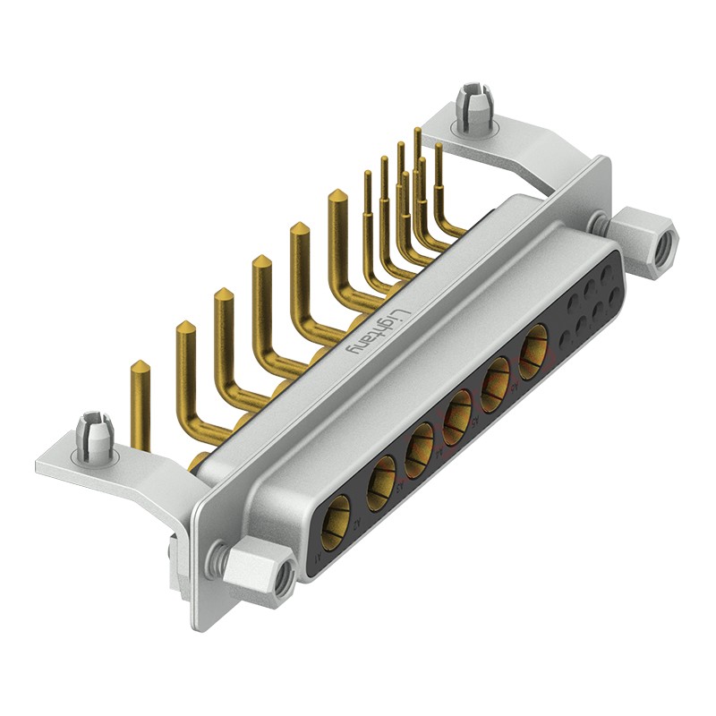 13W6B母PCB彎插板/鉚支架10.8/大電流10A
