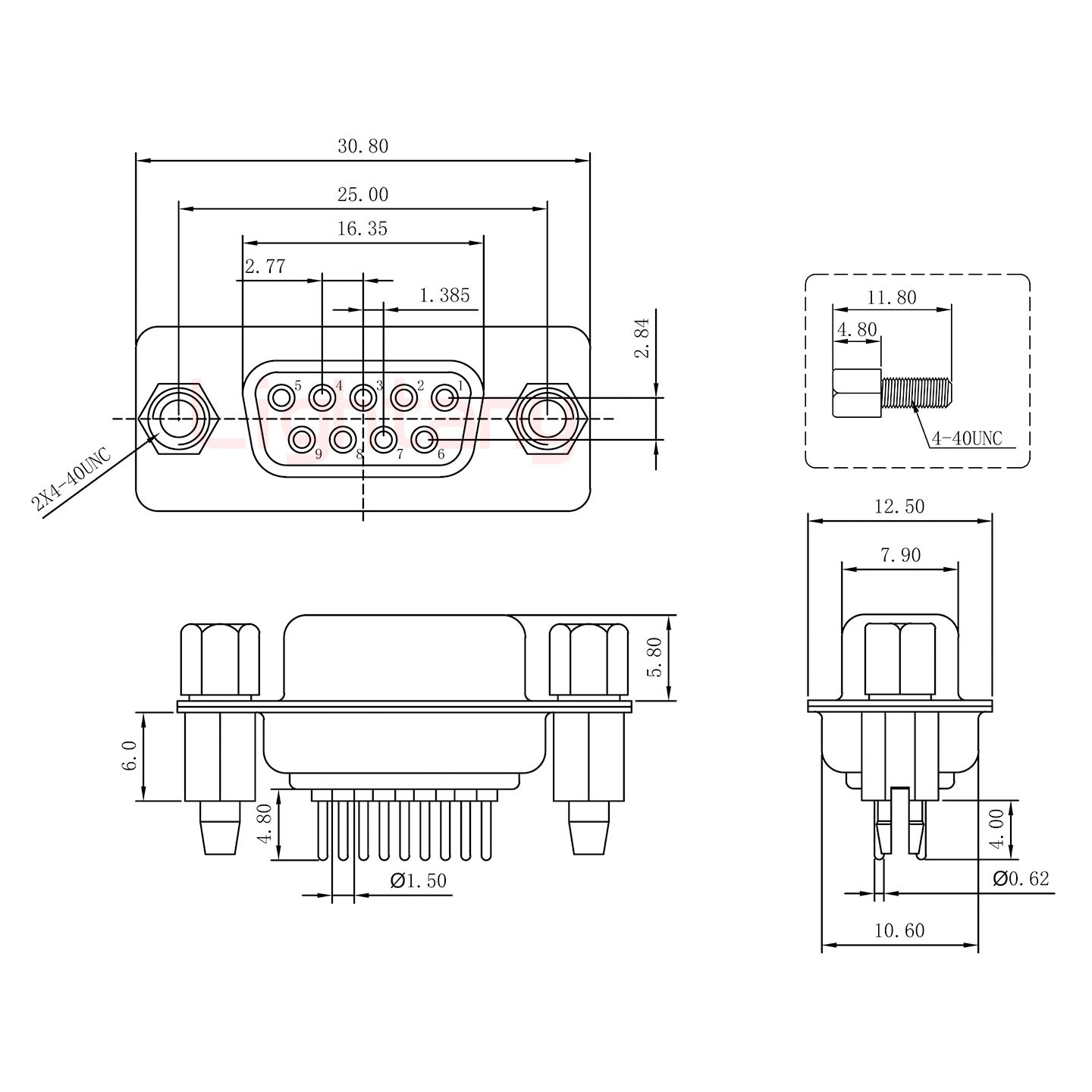DP9 母 直插板 鉚魚(yú)叉6.0 鎖螺絲 車針