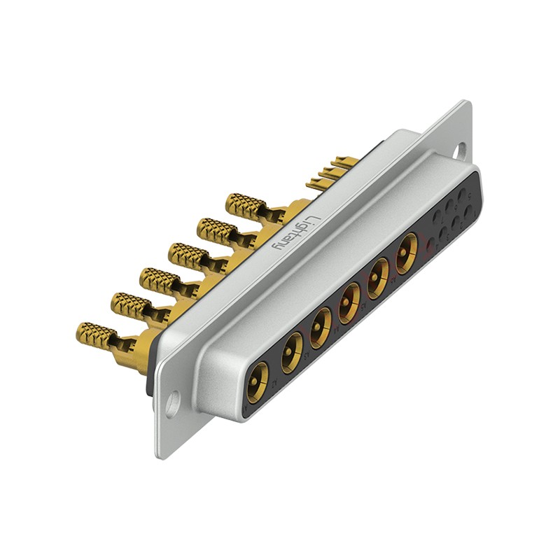 13W6B母焊線式/光孔/射頻同軸50歐姆