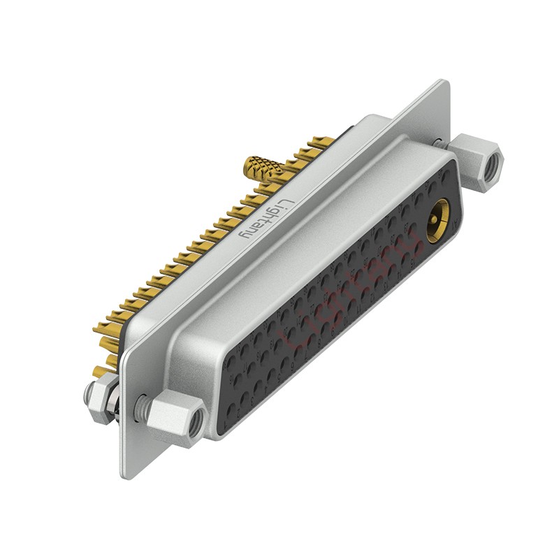 47W1母焊線式/配螺絲螺母/射頻同軸75歐姆