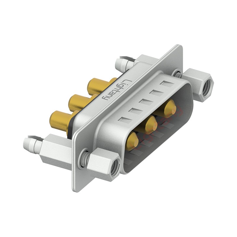 3W3公PCB直插板/鉚魚(yú)叉7.0/大電流30A