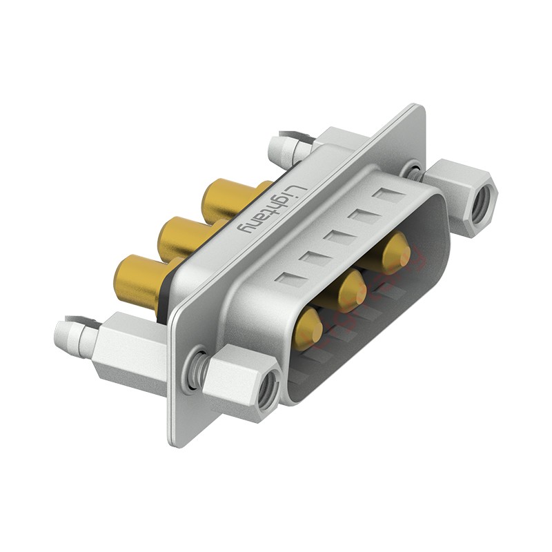 3W3公PCB直插板/鉚魚(yú)叉7.0/大電流40A