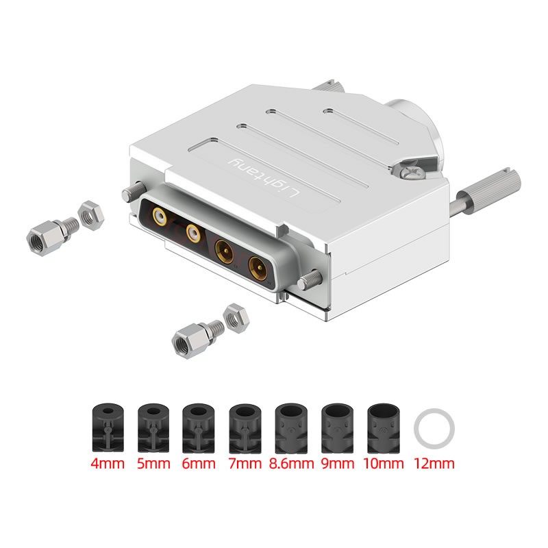 4V4母焊線式75歐姆+25P金屬外殼1657直出線4~12mm