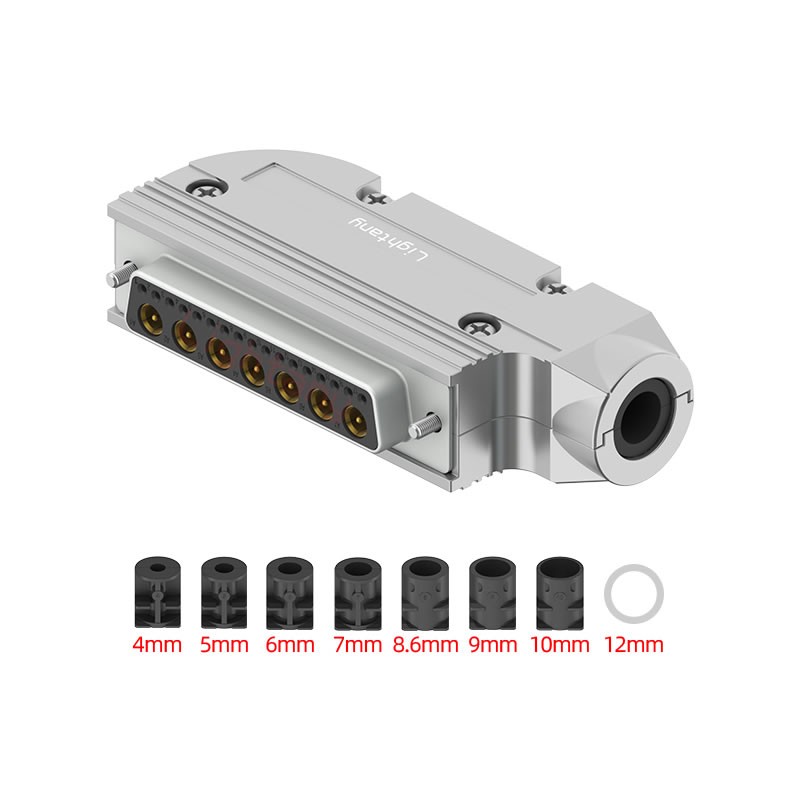 24W7母焊線(xiàn)式75歐姆+50P金屬外殼1745彎出線(xiàn)4~12mm