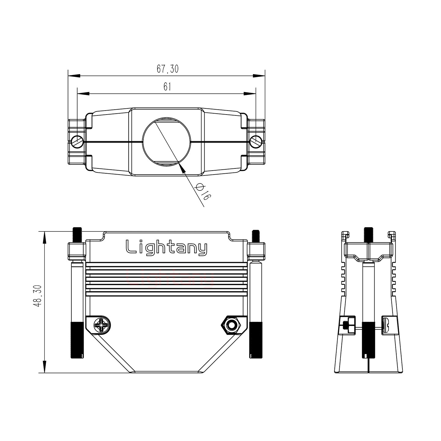 47W1公焊線(xiàn)式50歐姆+50P金屬外殼1331直出線(xiàn)12.5mm