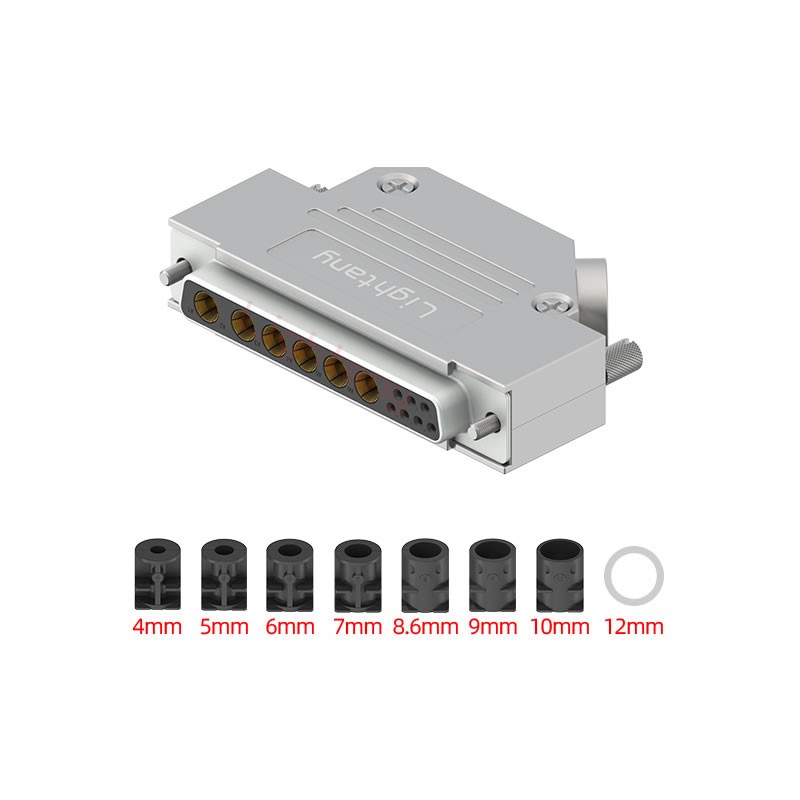 13W6B母短體焊線40A+37P金屬外殼967斜出線4~12mm