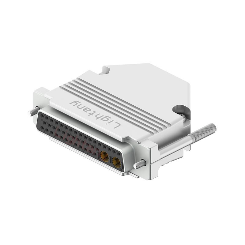 43W2母短體焊線40A+50P金屬外殼1331直出線12.5mm