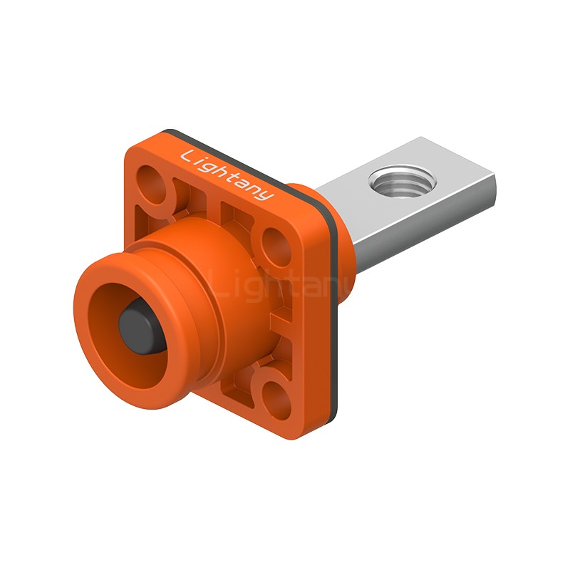 LTC06BS-M1YL銅排螺紋插座 60/100/120A 橘黃