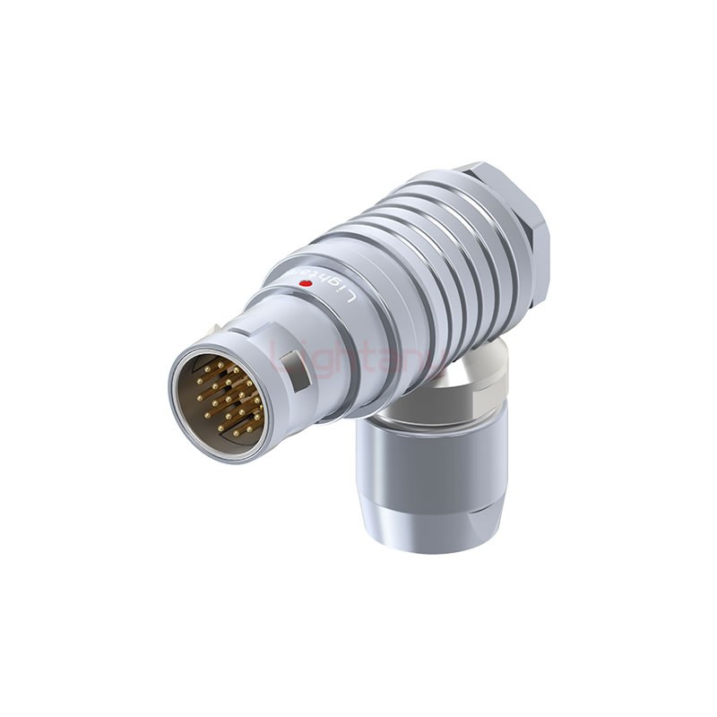 FHG.2B.019.CLAD99推拉自鎖彎式插頭