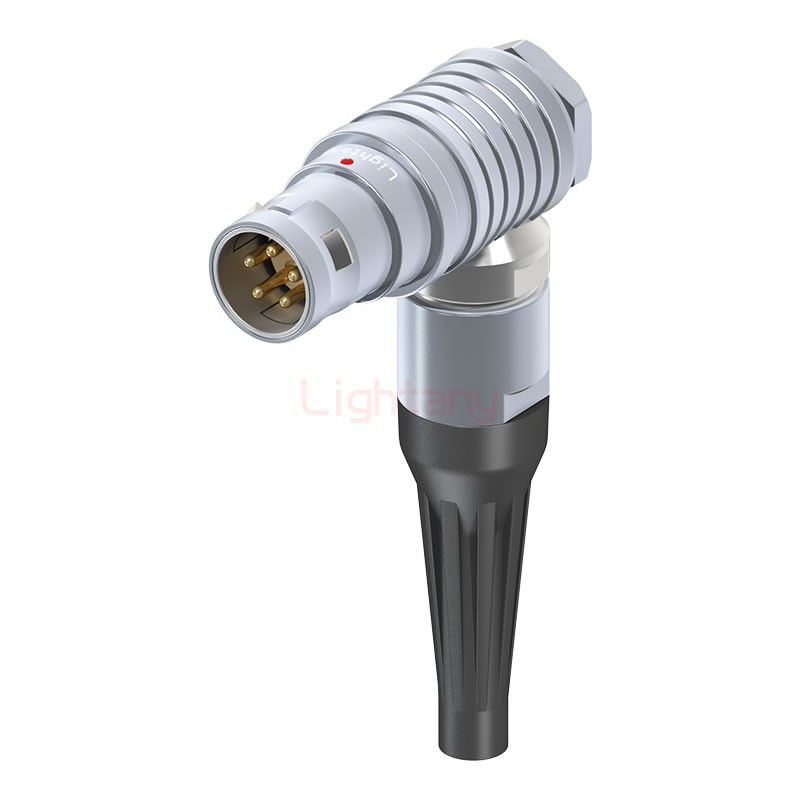 FHG.2B.005.CLAD42Z推拉自鎖帶護套彎式插頭