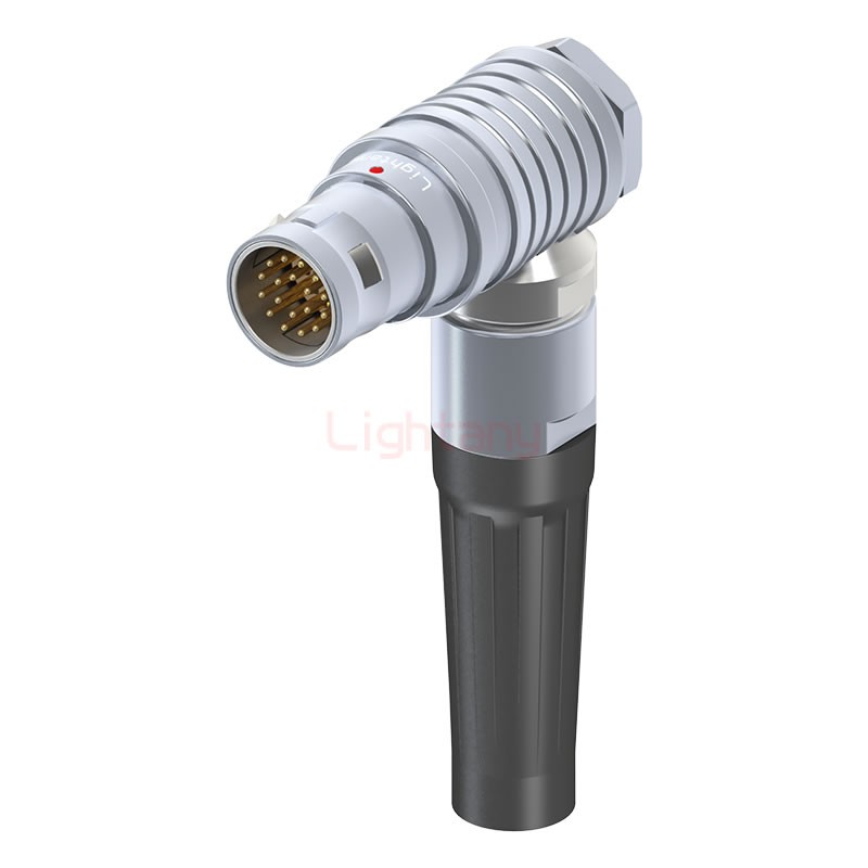 FHG.2B.018.CLAD99Z推拉自鎖帶護套彎式插頭