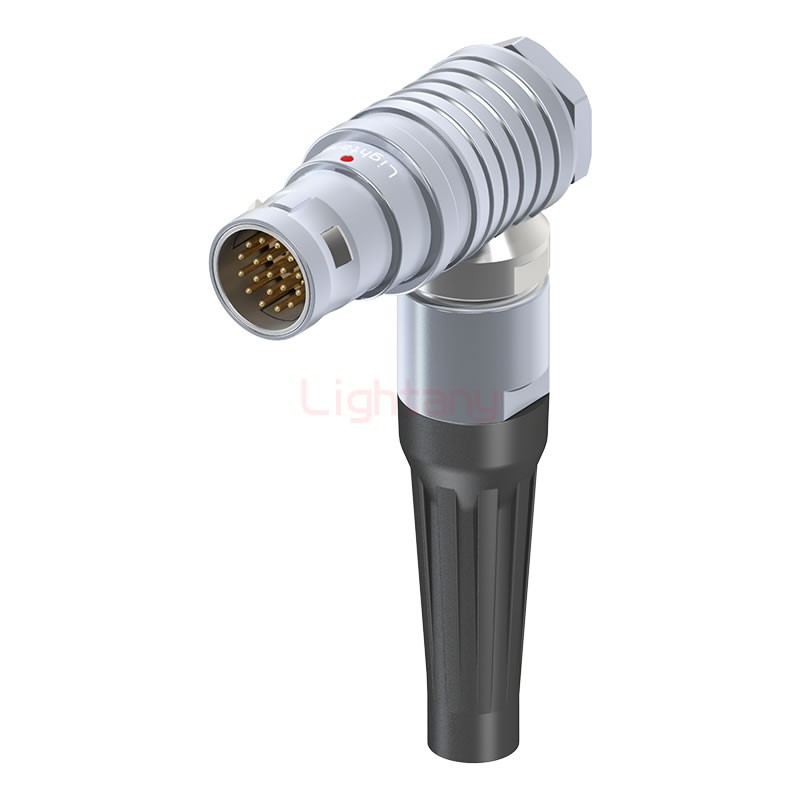 FHG.2B.019.CLAD72Z推拉自鎖帶護套彎式插頭