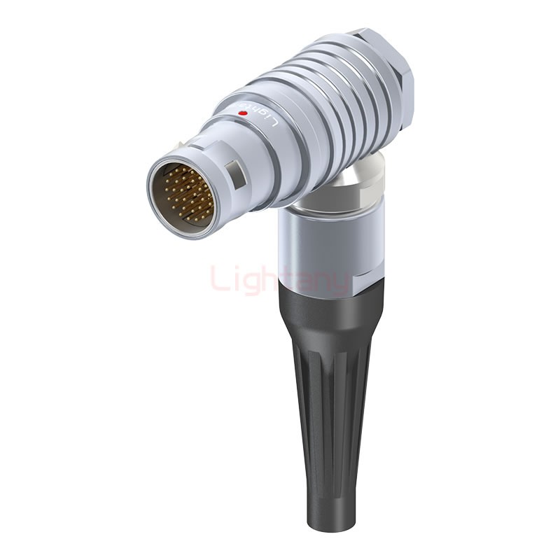 FHG.2B.032.CLAM21Z推拉自鎖帶護套彎式插頭