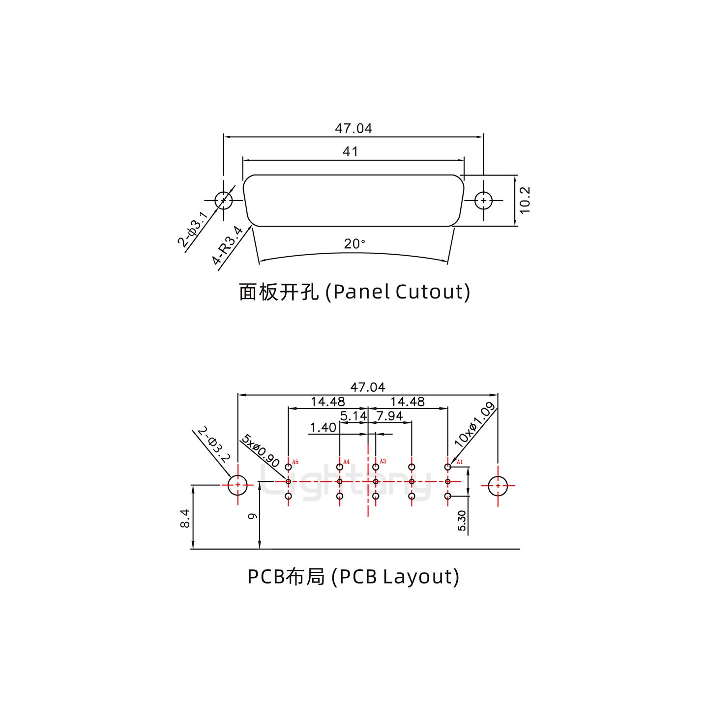 防水5W5母彎插板/鉚支架/鎖螺絲/射頻同軸50歐姆
