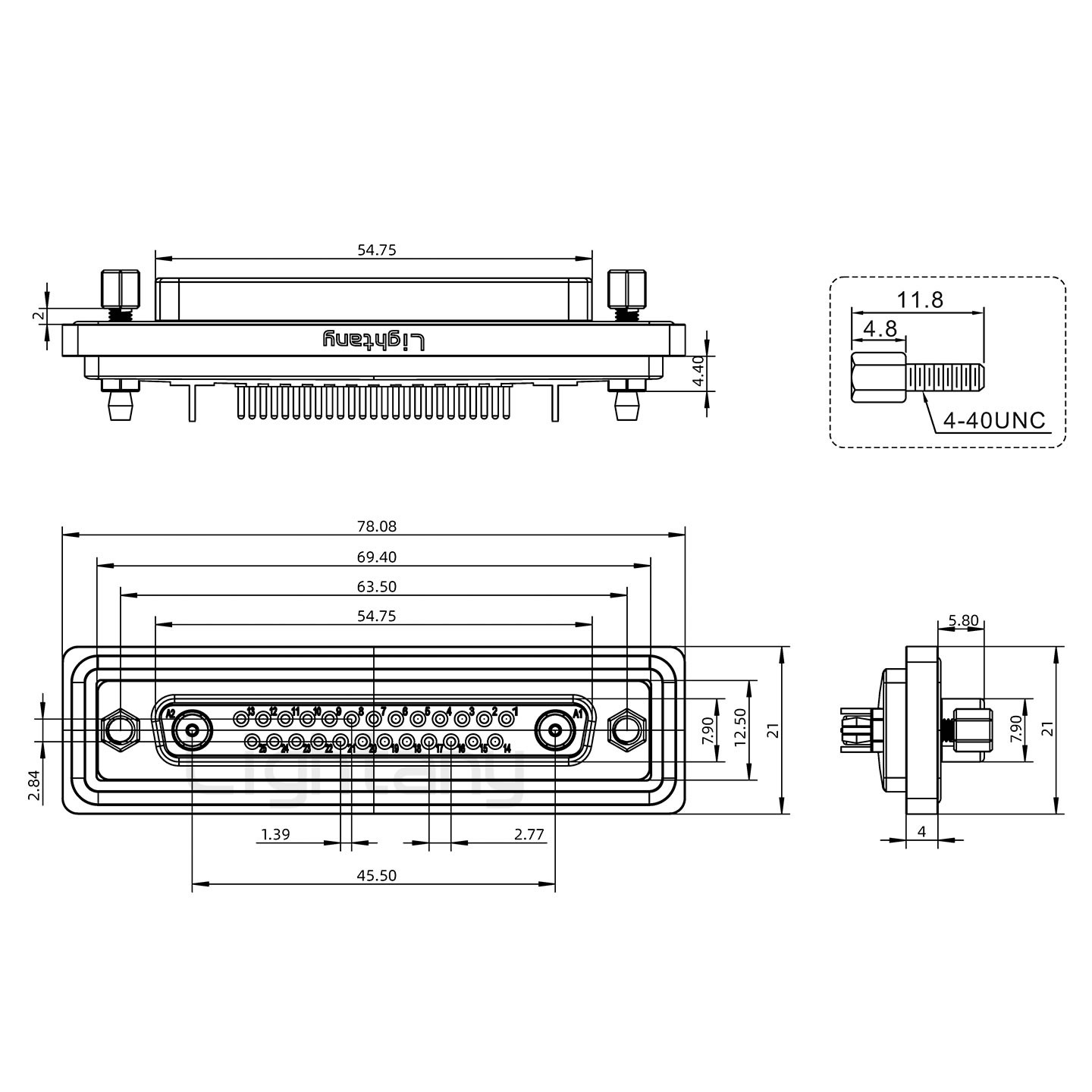 防水27W2母直插板/鉚魚(yú)叉/鎖螺絲/射頻同軸50歐姆