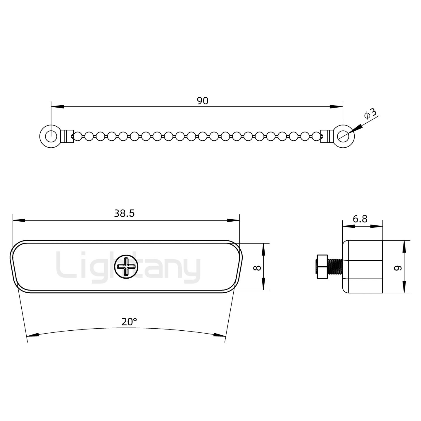 25P母座防護(hù)蓋帶鏈珠