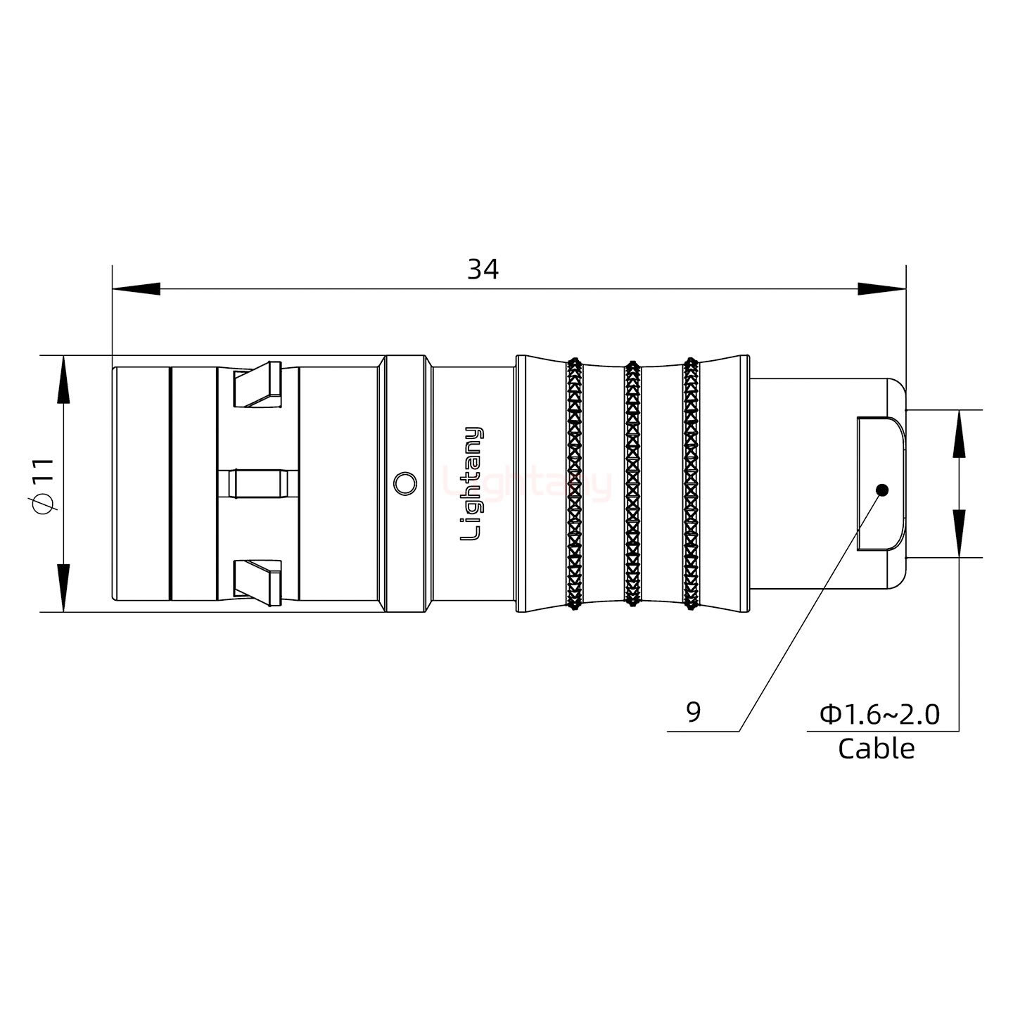 FGG.0K.004.CLAC20推拉自鎖直式插頭