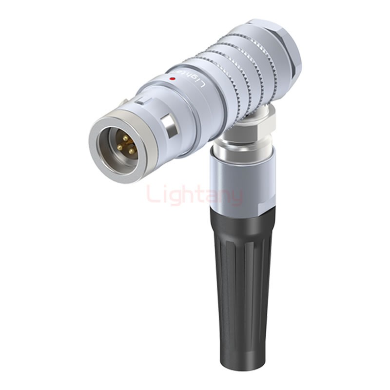 FHG.0K.003.CLAC50Z推拉自鎖帶護套彎式插頭