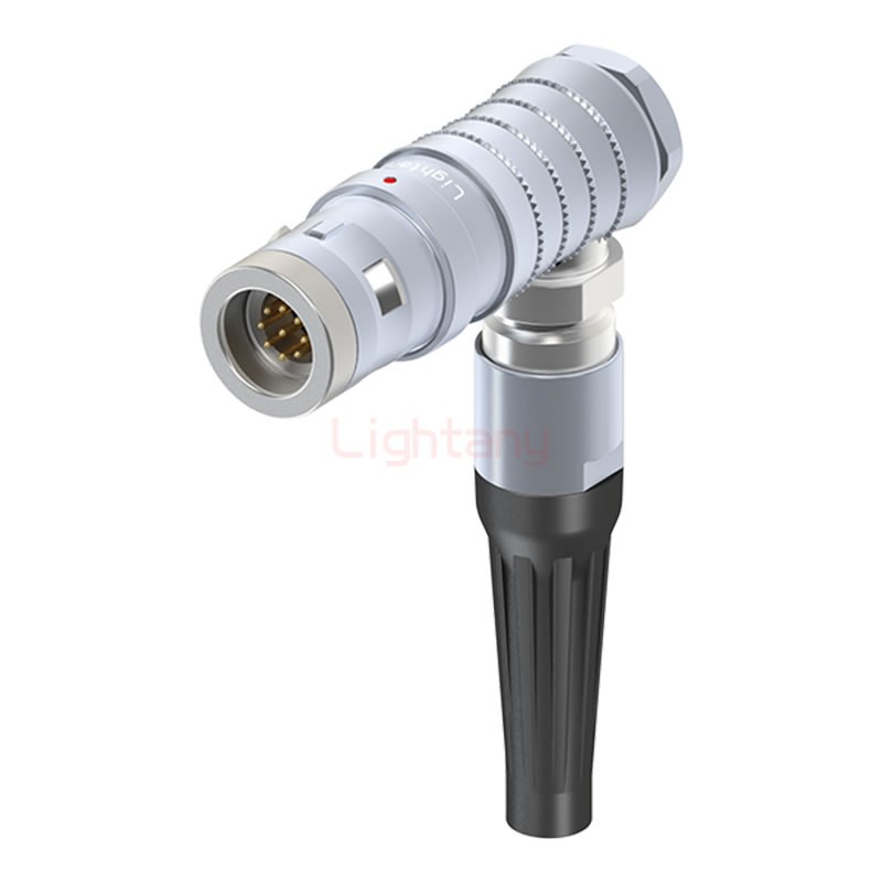 FHG.0K.009.CLAC40Z推拉自鎖帶護(hù)套彎式插頭