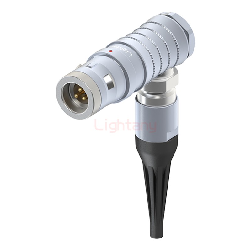 FHG.0K.003.CLAC15Z推拉自鎖帶護套彎式插頭